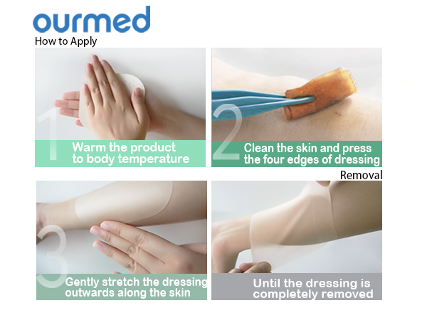 Ourmed Advanced Wound Care Hydrocolloid Bandages Dressing